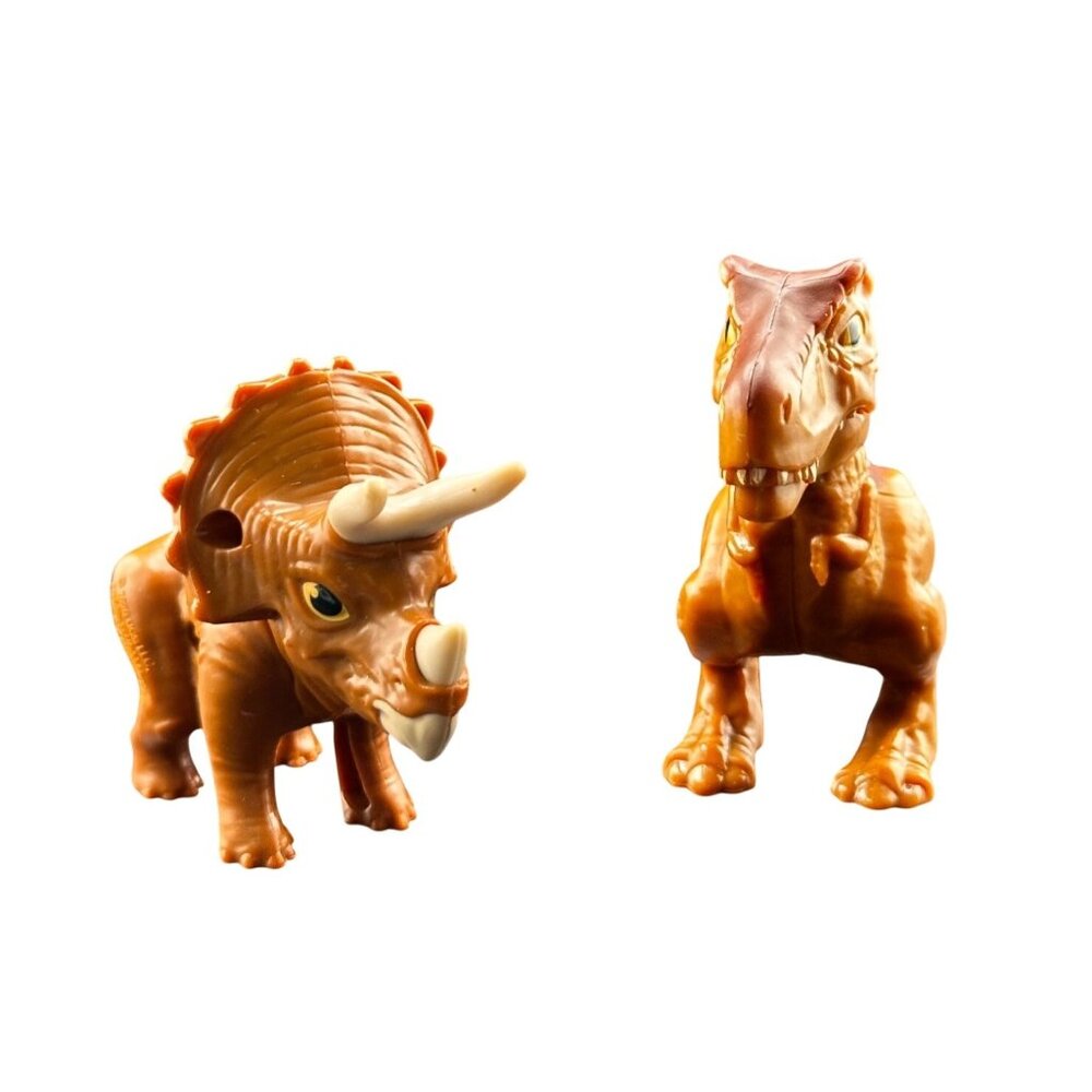2020 Jurassic Park‎ World Camp Cretaceous McDonalds Dinosaurs T-Rex Triceratops